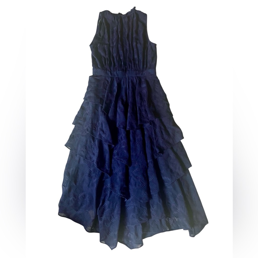 Ted Baker London Midnight Blue Ruffled Midi Dress - Picture 2 of 8